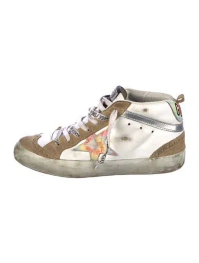 Pre-owned Golden Goose Leather Colorblock Pattern Sneakers