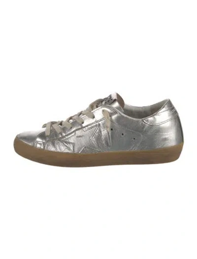 Pre-owned Golden Goose Leather Colorblock Pattern Sneakers