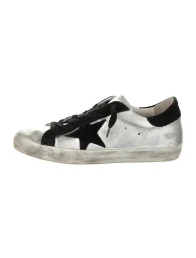 Pre-owned Golden Goose Leather Colorblock Pattern Sneakers