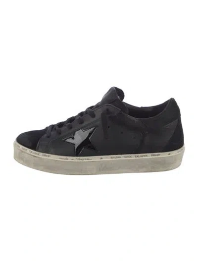 Pre-owned Golden Goose Leather Colorblock Pattern Sneakers In Blue