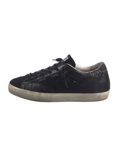 Pre-owned Golden Goose Leather Colorblock Pattern Sneakers In Multi