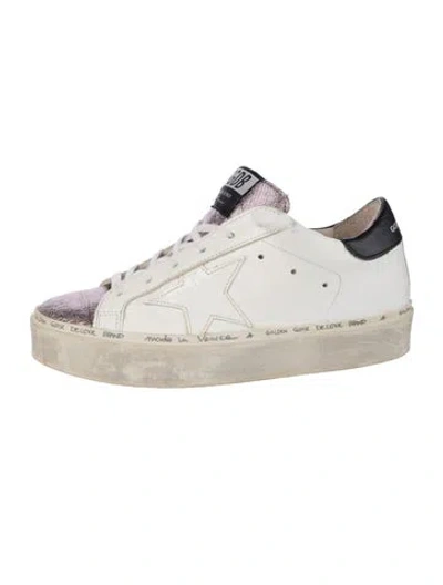 Pre-owned Golden Goose Leather Colorblock Pattern Sneakers In Multi