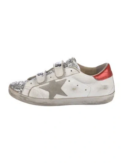Pre-owned Golden Goose Leather Colorblock Pattern Sneakers In Multi