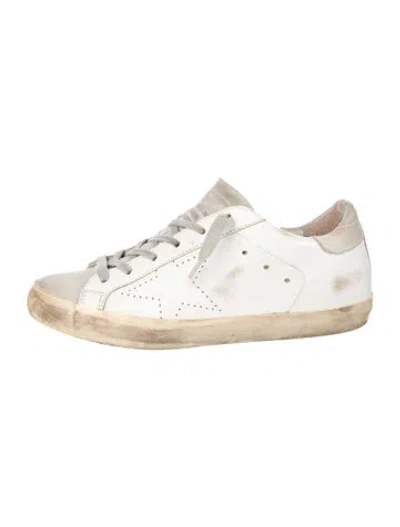 Pre-owned Golden Goose Leather Colorblock Pattern Sneakers In Multi