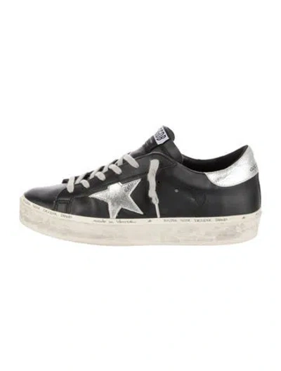 Pre-owned Golden Goose Leather Colorblock Pattern Sneakers In Multi