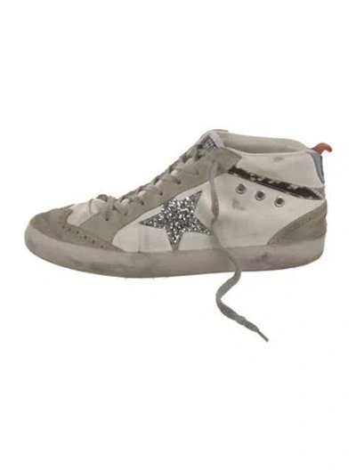 Pre-owned Golden Goose Leather Colorblock Pattern Sneakers In Multi