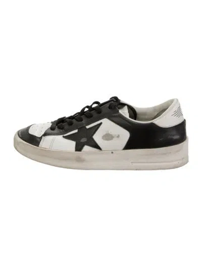 Pre-owned Golden Goose Leather Colorblock Pattern Sneakers In Multi