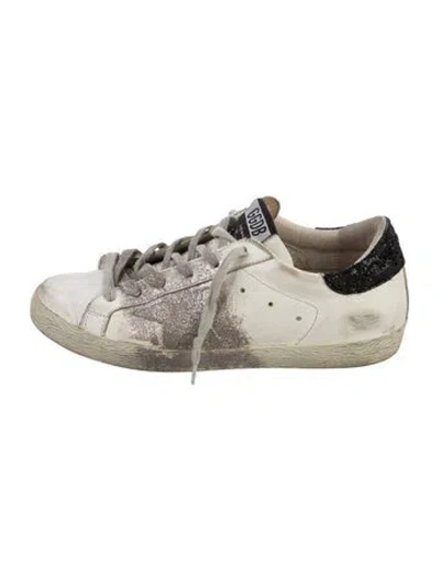 Pre-owned Golden Goose Leather Colorblock Pattern Sneakers In Multi
