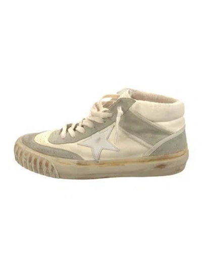 Pre-owned Golden Goose Leather Colorblock Pattern Sneakers In Neutral