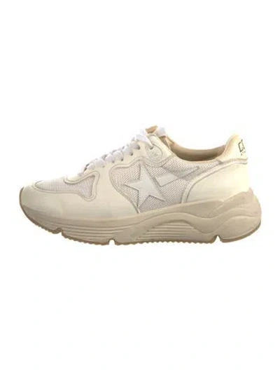 Pre-owned Golden Goose Leather Distressed Accents Athletic Sneakers In Neutral