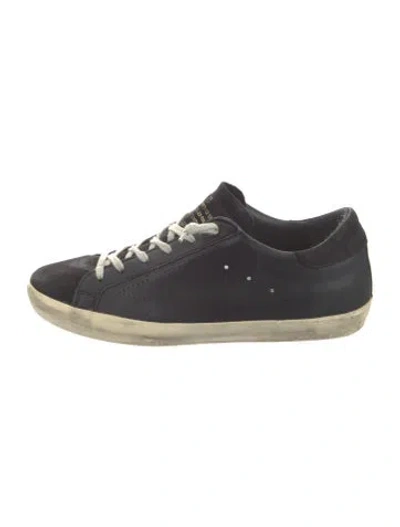 Pre-owned Golden Goose Leather Distressed Accents Sneakers