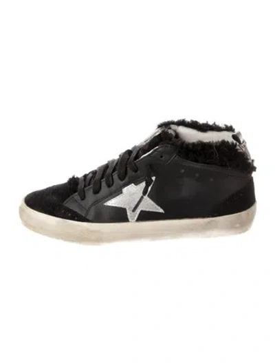 Pre-owned Golden Goose Leather Distressed Accents Sneakers In Black