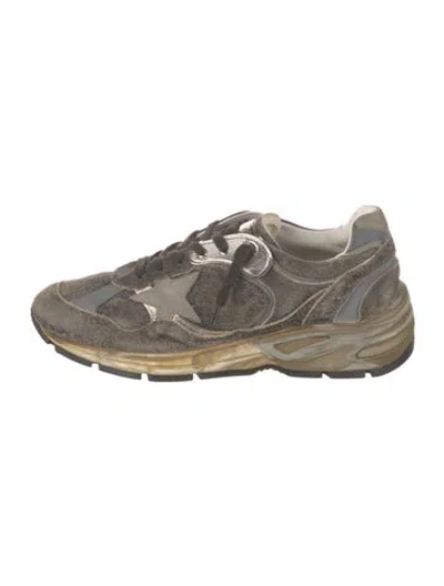 Pre-owned Golden Goose Leather Distressed Accents Sneakers In Gray
