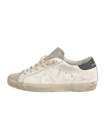 Pre-owned Golden Goose Leather Distressed Accents Sneakers In Multi