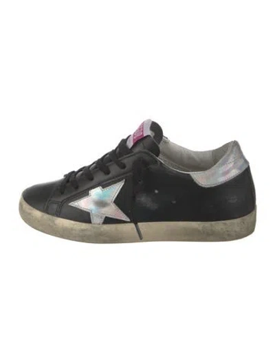 Pre-owned Golden Goose Leather Distressed Accents Sneakers In Multi
