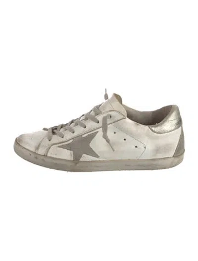 Pre-owned Golden Goose Leather Distressed Accents Sneakers In Multi