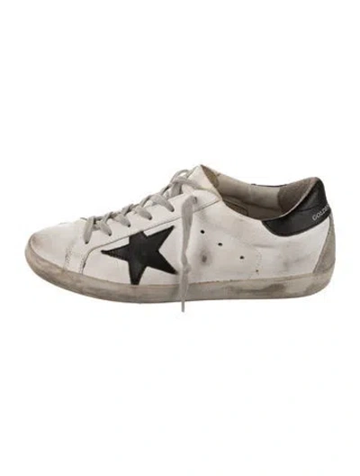 Pre-owned Golden Goose Leather Distressed Accents Sneakers In Multi