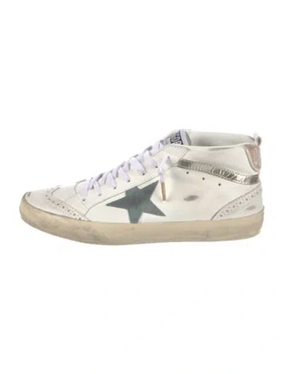 Pre-owned Golden Goose Leather Distressed Accents Sneakers In Neutral