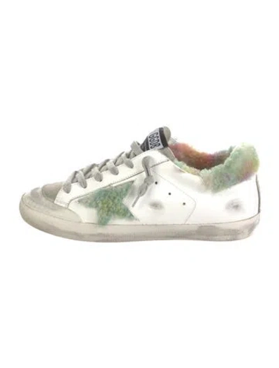 Pre-owned Golden Goose Leather Distressed Accents Sneakers In Neutral