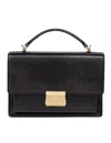 Golden Goose 'venezia' Black  Hand Bag With Lettering Logo And Clasp Closure In Black
