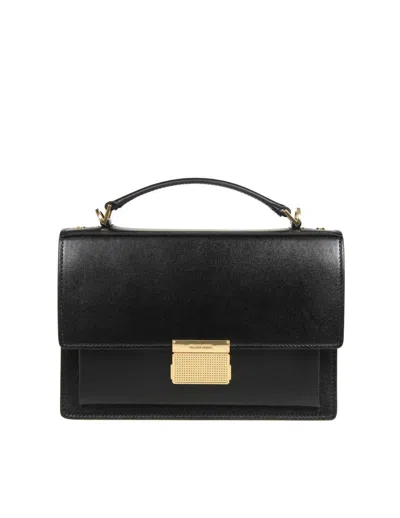 Golden Goose Leather Handbag In Black