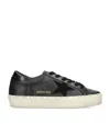 Golden Goose Deluxe Brand Low Hi Star Black Trainer With Platform In Black