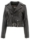 Golden Goose Destiny Slim Leather Jacket In Black