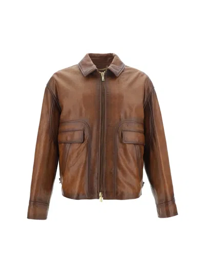 GOLDEN GOOSE LEATHER JACKET