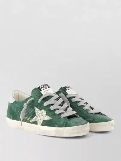 Golden Goose Leather Lace-up Sneakers In Green