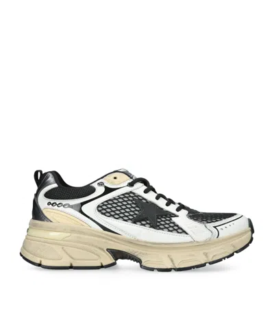GOLDEN GOOSE LEATHER LIGHTSTAR LOW-TOP SNEAKERS