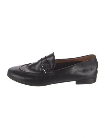 Pre-owned Golden Goose Leather Loafers In Black