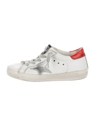 Pre-owned Golden Goose Babies' Leather Low Top Sneaker In White