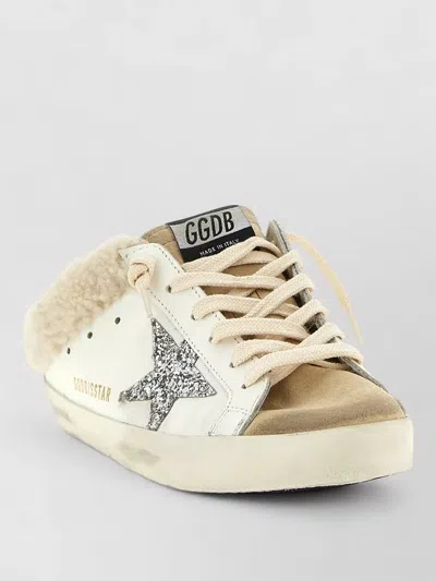 Golden Goose Shearling-lined Sabot Sneaker In Red