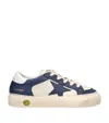 Golden Goose Leather May Sneakers In White