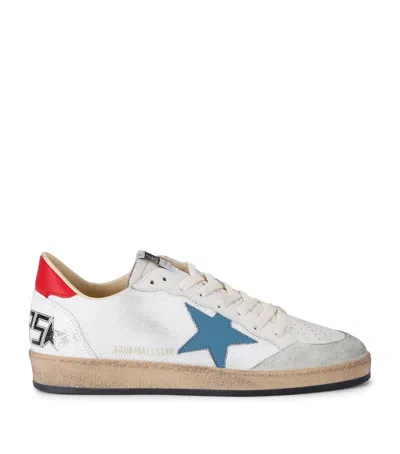 GOLDEN GOOSE LEATHER-MESH BALLSTAR SNEAKERS