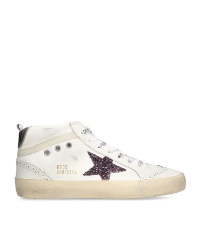 Golden Goose Leather Mid Star High-top Sneakers In White