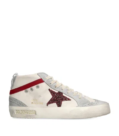 Golden Goose Leather Mid Star Low-top Sneakers In White
