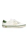 Golden Goose Kids Old School Leather And Suede Star Trainers In Animal Print