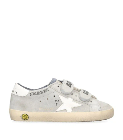 Golden Goose Kids' Leather Old School Trainers In Grey