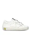 Golden Goose Girls White Kids Old Skool Distressed Leather Low-top Trainers 6 Months-5 Years In White