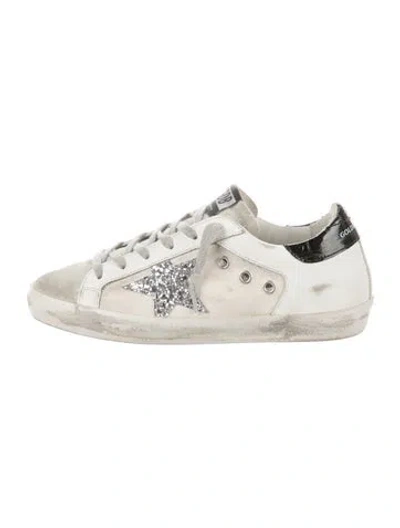 Pre-owned Golden Goose Leather Patterned Sneakers In Neutral