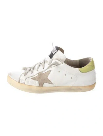 Pre-owned Golden Goose Leather Printed Sneakers In Multi