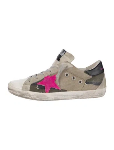 Pre-owned Golden Goose Leather Printed Sneakers In Multi