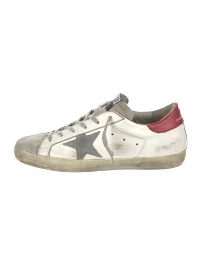 Pre-owned Golden Goose Leather Printed Sneakers In Multi