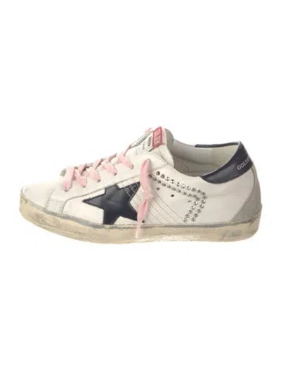 Pre-owned Golden Goose Leather Printed Sneakers In Multi