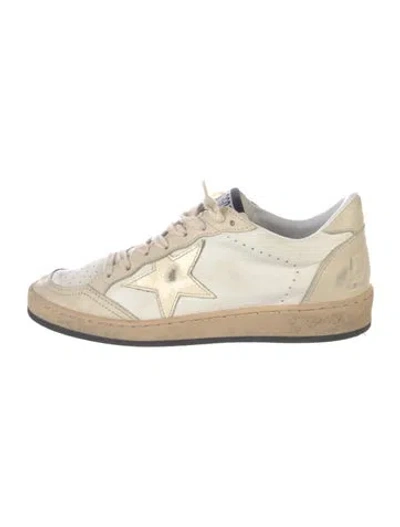Pre-owned Golden Goose Leather Printed Sneakers In Neutral