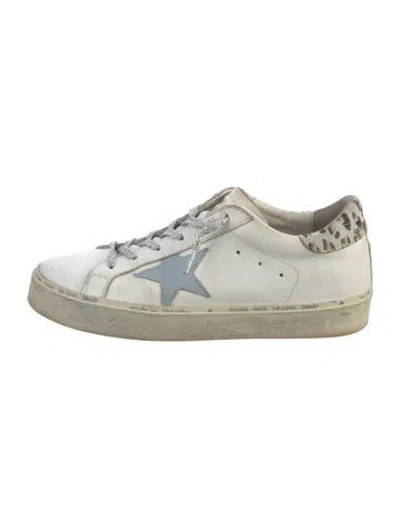 Pre-owned Golden Goose Leather Printed Sneakers In Neutral