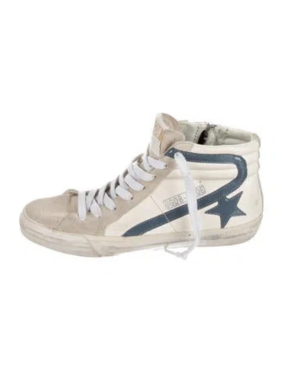 Pre-owned Golden Goose Leather Printed Sneakers In Neutral