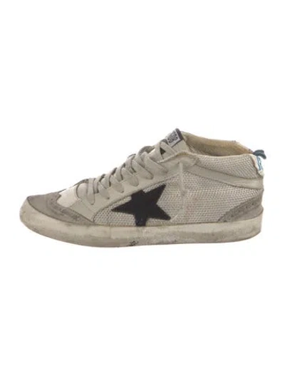 Pre-owned Golden Goose Leather Printed Sneakers In Neutral