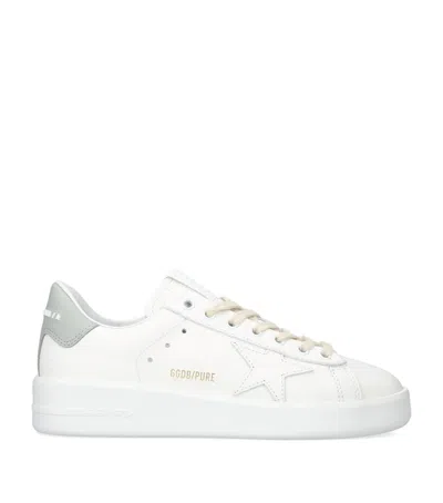 Golden Goose Leather Purestar Sneakers In White